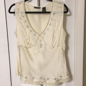 Gorgeous Ivory Silk Blouse